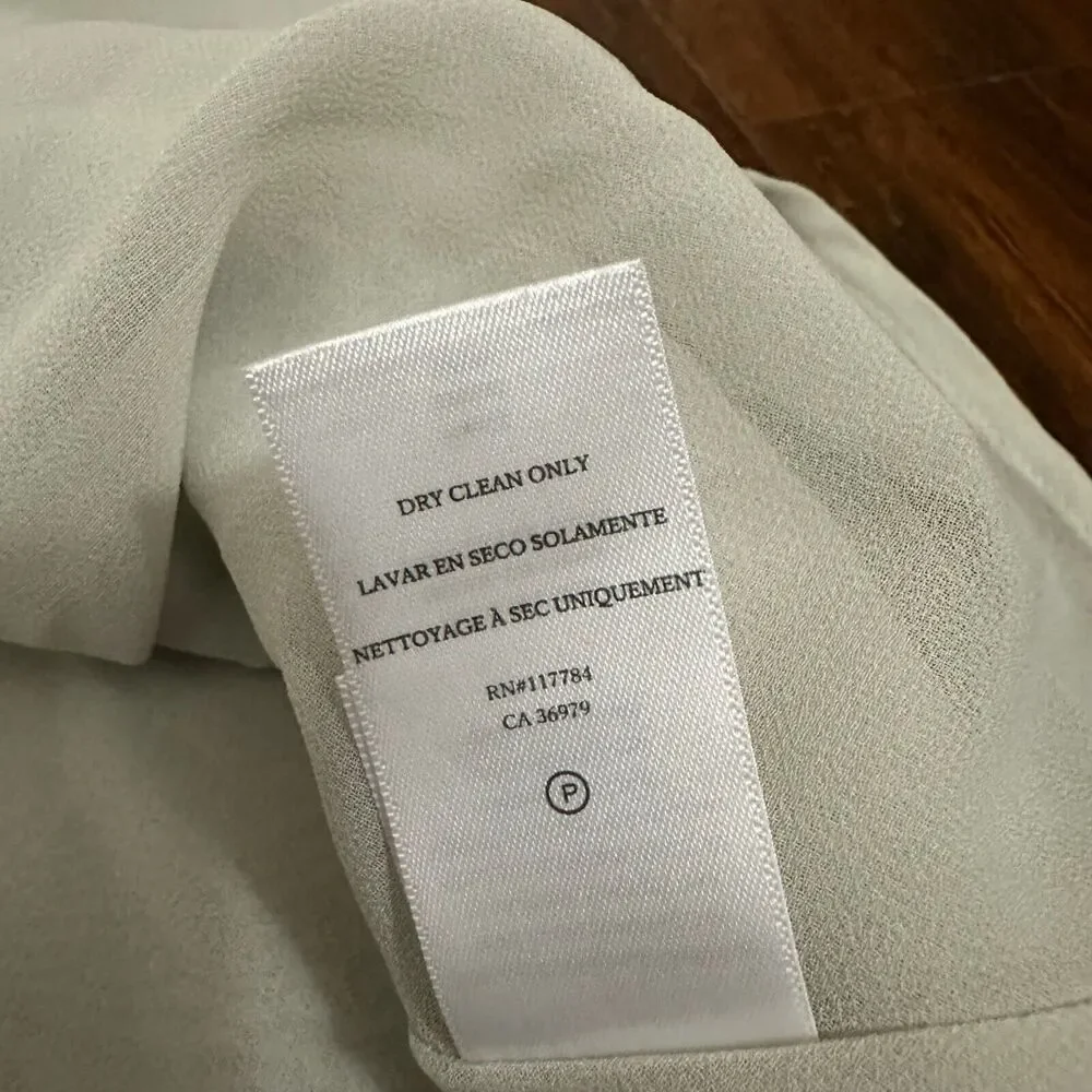 RAILS Anya Satin Midi Skirt Tie Dye Sage Diffusion A-Line Lined NWOT - Picture 10 of 11